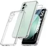 Little Boutik Coque Pour Samsung Galaxy S23 FE Silicone Transparente Angles Renforces + 2 Verres Trempes