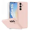 Coque Pour Samsung Galaxy A35 5G Silicone Rose + Verre Trempe