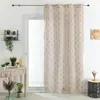 HOME MAISON Voilage brodé au style art déco Lin 140x240 cm