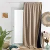 HomeMaison.com Rideau thermique phonique et semi occultant à galons fronceurs