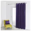 Home Maison Rideau en velours feutré uni (135x260 cm - Violet)