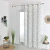 HomeMaison.com Voilage Effet Lin Imprime - Taupe - 140 X 240 cm