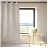 Home Maison Rideau 100% occultant thermique phonique polyester ivoire 135x180 cm