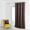 3S. x Home Rideau d'Ameublement en Suédine Unie Taupe 140X260 cm SOFT