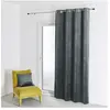 HomeMaison.com 3S. x Home Rideau d'Ameublement Uni Anthracite 135X260 cm VELOURS