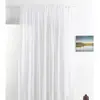 HomeMaison.com Rideau voilage - HOME MAISON - Blanc - 240x240 cm - Polyester-Lin - Galon fronceur