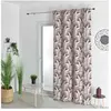 HomeMaison.com Rideau Jacquard - Bordeaux - 140 X 260 cm
