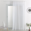 HomeMaison.com Voilage - HOME MAISON - Effet lin - Blanc - 180 x 290 cm - Galon fronceur