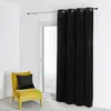 HomeMaison.com Rideau - Velours - Noir - 135 x 260 cm -  illets - Lavable en machine