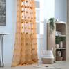Home Maison Voilage pompons brodés polyester jaune moutarde 140x260 cm