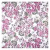 GENERIQUE Tissu coton enduit géraniums vendu au mètre(...) - Rose