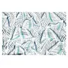 GENERIQUE Tissu coton feuilles vendu au mètre(...) - darwin bleu
