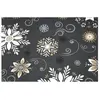 GENERIQUE Tissu coton Noël fleurs vendu au mètre(...) - liesse anthracite