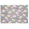 GENERIQUE Tissu enfant matelassé fées vendu au mètre(...) - ROSELIA GRIS