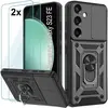 Coque antichocs noire pour GALAXY S23 FE + 2 vitres verre trempé - MAS...