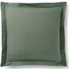 Coton Pur - Taie d'oreiller Volant plat 100% coton romarin 63x63 cm