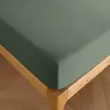 Coton Pur - Drap housse 100% Coton bonnet 30 cm romarin 200x200 cm
