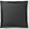Coton Pur - Taie d'oreiller Volant plat 100% coton truffe 63x63 cm