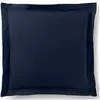 Coton Pur - Taie d'oreiller Volant plat 100% coton bleu nuit 63x63 cm