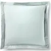 Coton Pur - Taie d'oreiller Volant plat 100% coton menthe 63x63 cm