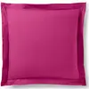 Coton Pur - Taie d'oreiller Volant plat 100% coton magenta 63x63 cm