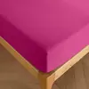 Coton Pur - Drap housse 100% Coton bonnet 30 cm magenta 140x190 cm