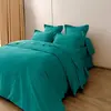 Coton Pur - Housse de couette en percale de coton paon 240x220 cm