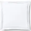 Coton Pur - Taie d'oreiller Volant plat 100% coton neige 63x63 cm