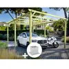 Carport en bois Nanterre 600 x 300 cm + 6 supports surélevés - Maderla...