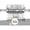 Napoleon Barbecue à gaz Prestige Pro 825 + Pierre à pizza large rectangle