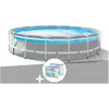 Intex Kit piscine tubulaire Intex Prism Frame Clear Window ronde 4,88 ...