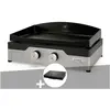 LE MARQUIER Plancha gaz Signature Allure 260 Duo + Couvercle de protection -