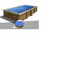 GRE Kit piscine bois Gré Lemon 3,75 x 2,00 x 0,68 m + Bâche à bulles