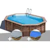 Kit Piscine Bois Gré Bambu 5,35 X 3,35 X 1,36 M
