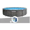 Intex Kit piscine tubulaire Baltik ronde 4,57 x 1,22 m + Bâche à bulles
