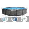 Intex Kit piscine tubulaire Intex Baltik ronde 5,49 x 1,22 m + Bâche ...