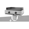 Plancha gaz Modern 60 inox avec chariot - Forge Adour
