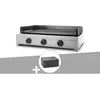 Plancha gaz Modern 75 inox avec housse