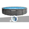 Intex Kit piscine tubulaire Baltik ronde 5,49 x 1,22 m + Bâche à bulles