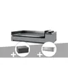 Plancha gaz Premium 75 acier avec housse et couvercle pour plancha