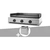 Plancha gaz Modern 75 inox avec chariot