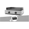 Plancha gaz Modern 60 inox avec housse - FORGE ADOUR