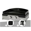 LE MARQUIER Plancha gaz Signature Allure 260 Duo + Housse de protection + Desserte