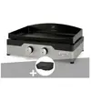 LE MARQUIER Plancha gaz Signature Allure 260 Duo + Housse de protection -