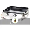 SOMAGIC Plancha à gaz Vera 200 avec cuve en inox - + Dégraissant plancha