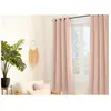 Lot de 2 Rideaux occultants Basic Vieux Rose 140 x 180 cm - Enjoy Home