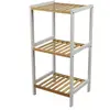 Urban Living - Etagère 3 niveaux en bois - Marron et banc