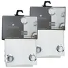 Toilinux - Lot de 2 Rideaux isolants en Polyester - 140 x 260 cm - Ivoire
