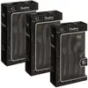 Toilinux Lot De 3 Ménagères Shadow En Acier Inoxydable - 48 Couverts - Noir
