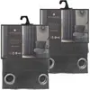 Toilinux - Lot de 2 Rideaux isolants Tim 8 oeillets